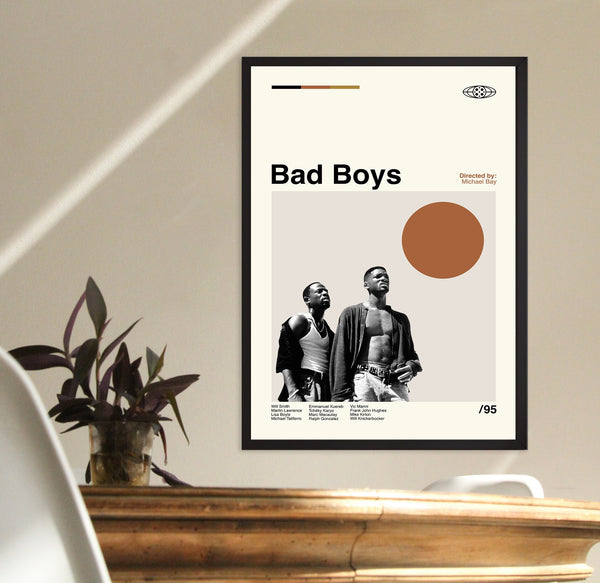 Bad Boys Poster, Bad Boys Print, Minimalist Poster, Retro Movie Poster, Vintage Poster, Retro Poster, Minimalist Art 1517564986