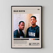 Bad Boys Poster, Michael Bay, Minimalist Movie Poster, Room decor, A3 poster