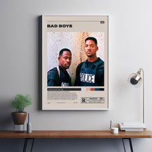 Bad Boys Poster, Michael Bay, Minimalist Movie Poster, Room decor, A3 poster