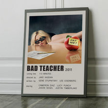 Bad Teacher (2011) Movie Poster Canvas Poster Minimalist Poster Art Print Gifts for Lover Mural Painting Home Decoration 1763804723