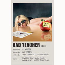 Bad Teacher (2011) Movie Poster Canvas Poster Minimalist Poster Art Print Gifts for Lover Mural Painting Home Decoration 1763804723