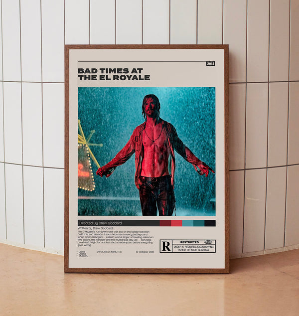 Bad Times at the El Royale Poster, Drew Goddard, Minimalist Movie Poster