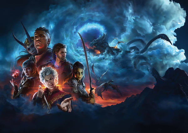Baldurs Gate Videogame Companion Horizontal Print Wall Art Poster 1601886892