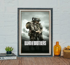 Band of Brothers Movie Poster, Band of Brothers (2001) Classic Movie Poster, Canvas Cloth Poster 1599595362