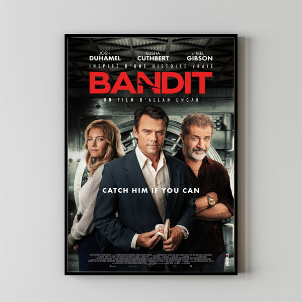 Bandit Movie Poster Print, Canvas Wall Art, Room Decor, Movie Art, Gifts for HimHer, Wall Art Print, Vintage Film Art 1