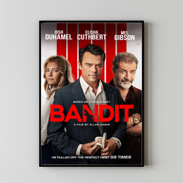 Bandit Movie Poster Print, Canvas Wall Art, Room Decor, Movie Art, Gifts for HimHer, Wall Art Print, Vintage Film Art 2