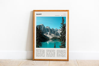 Banff National Park Wall Art Poster Poster Canada Alberta   Black White Poster  Poster  Art Gift 1699920351