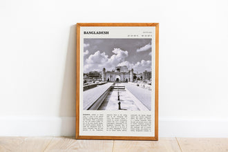 Bangladesh Wall Art Poster Poster Bangladesh  Black White Poster  Poster  Art Gift 1684340482