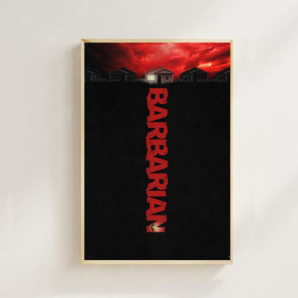 Barbarian (2022)--Movie Poster (Regular Style) Art Printing,Home Decor,Art Poster for Gift, Vintage Film Art，Canvas Poster 1620103572