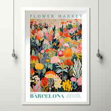 Barcelona Flower Market Print, Spain Travel Art, Large Modern Poster, Botanical Wall Decor Trendy Wall Art, Floral Illustration, Flower Art 2