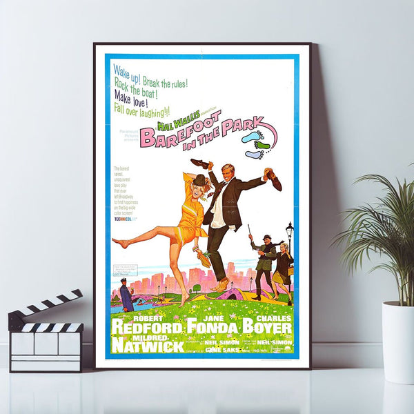 Barefoot in the Park, Movie Poster, Wall Art Prints, Art Poster, Canvas Material Gift, Keepsake, Home Decor, Live Room Wall Art 1581411260