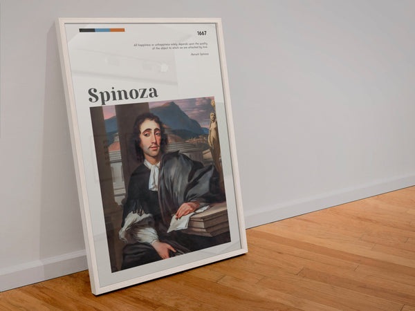 Baruch Spinoza Poster Wall Art  Poster  Art Gift Quote Baruch Spinoza Vintage Philosopher Benedict de Spinoza 1575298193