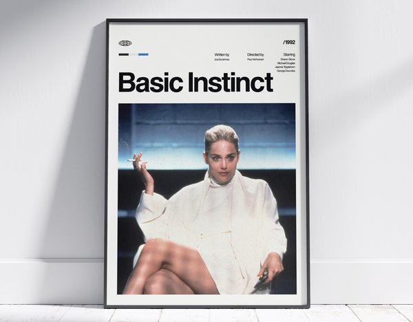 Basic Instinct Movie Poster, Basic Instinct Wall Decor, Basic Instinct Poster, Basic Instinct Poster Print, Vintage Retro Art Print 1506886521