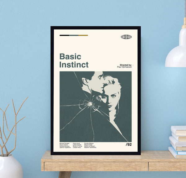Basic Instinct Poster, Paul Verhoeven, Retro Movie Poster, Abstract Poster, Retro Poster, Minimalist Art, Vintage Poster, Wall Decor 1699007261