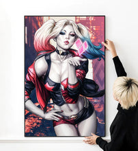 Batman - DC Comics Harley Quinn Kiss Poster High Quality Print Photo Wall Art Canvas Cloth Poster 1630577734