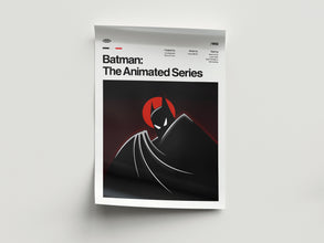 Batman The Animated Series Poster, Vintage Comic Book Poster Print, Batman Series Poster Print, 90s Cartoon Vintage Retro Poster 1686135629