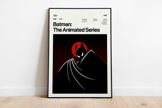 Batman The Animated Series Poster, Vintage Comic Book Poster Print, Batman Series Poster Print, 90s Cartoon Vintage Retro Poster 1686135629