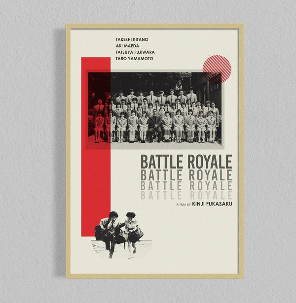 Battle Royale Mid Century Movie Poster  Film Posters  Minimalist Movie Poster    Wall Art Poster 962201108