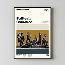 Battlestar Galactica Poster, Battlestar Galactica Movie, Vintage Modern, Album Cover Poster, Minimalist Art, High Quality, Modern Vintage