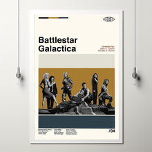 Battlestar Galactica Poster, Battlestar Galactica Movie, Vintage Modern, Album Cover Poster, Minimalist Art, High Quality, Modern Vintage