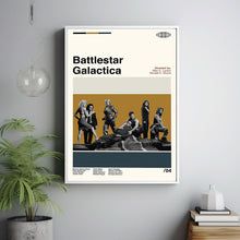 Battlestar Galactica Poster, Battlestar Galactica Movie, Vintage Modern, Album Cover Poster, Minimalist Art, High Quality, Modern Vintage