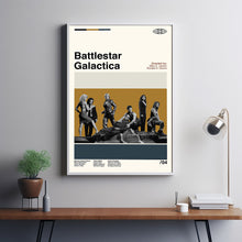 Battlestar Galactica Poster, Battlestar Galactica Movie, Vintage Modern, Album Cover Poster, Minimalist Art, High Quality, Modern Vintage