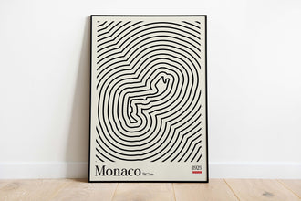Bauhaus Inspired Monaco Poster, Wall Art, Birthdays, Room Decor, Car Enthusiast, Downloadable Prints, wall decor 1203477461