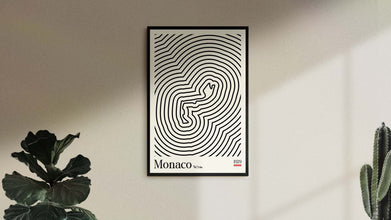 Bauhaus Inspired Monaco Poster, Wall Art, Birthdays, Room Decor, Car Enthusiast, Downloadable Prints, wall decor 1203477461
