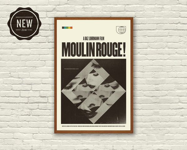 Baz Luhrmann Inspired Poster - Moulin Rouge, Art Print - Minimalist, Mid-Century Modern 1018642404