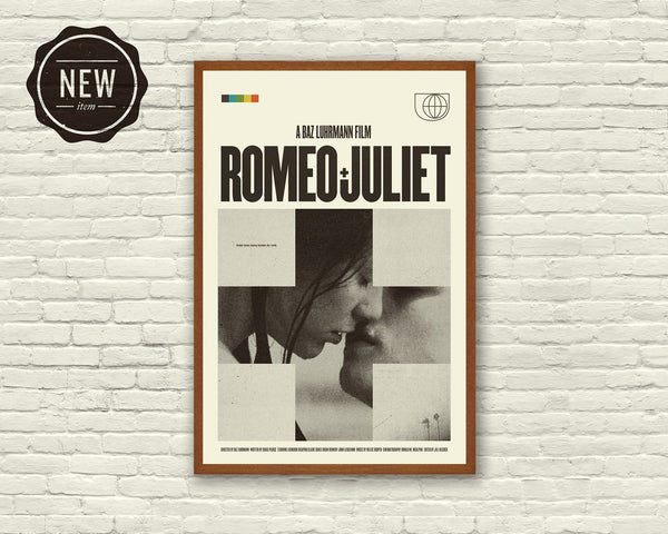 Baz Luhrmann Inspired Poster - Romeo + Juliet, Art Print - Minimalist, Mid-Century Modern 1032142625