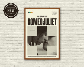 Baz Luhrmann Inspired Poster - Romeo + Juliet, Art Print - Minimalist, Mid-Century Modern 1032142625
