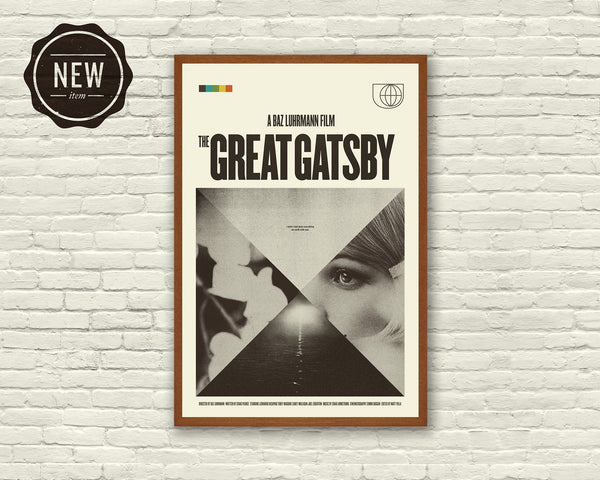 Baz Luhrmann Inspired Poster - The Great Gatsby, Art Print - Minimalist, Mid-Century Modern 1019095640