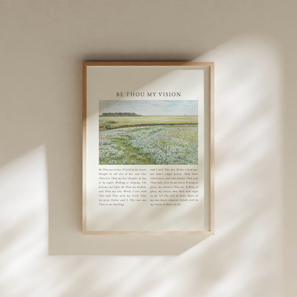 Be Thou My Vision, Hymn Wall Art, Be Thou My Vision Print, Christian Wall Art, Poster Christian Worship Song Lyrics, Christian Hymn Art 1629575727 7312