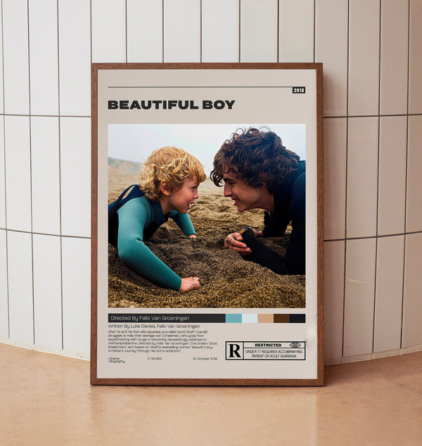 Beautiful Boy Poster , Felix van Groeningen , Minimalist Movie Poster
