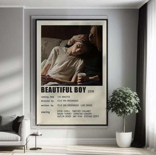 Beautiful Boy (2018) Movie Poster Canvas Poster Minimalist Poster Art Print Gifts for Lover Mural Painting Home Decoration 1763804913
