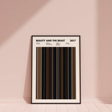 Beauty and the Beast 2017 Movie Barcode Print, Beauty and the Beast Print, Beauty and the Beast Poster, Beauty and the Beast Wall Art 1617450414