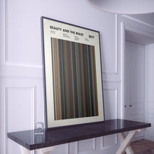 Beauty and the Beast 2017 Movie Barcode Print, Beauty and the Beast Print, Beauty and the Beast Poster, Beauty and the Beast Wall Art 1617450414