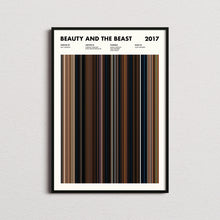 Beauty and the Beast 2017 Movie Barcode Print, Beauty and the Beast Print, Beauty and the Beast Poster, Beauty and the Beast Wall Art 1617450414