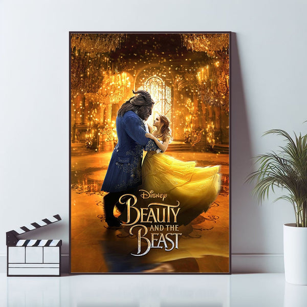 Beauty and the Beast Movie Poster, Wall Art Prints, Art Poster, Canvas Material Gift, Keepsake, Home Decor, Live Room Wall Art 1619144078