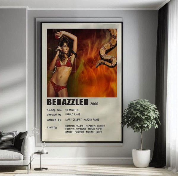 Bedazzled (2000) Movie Poster Canvas Poster Minimalist Poster Art Print Gifts for Lover Mural Painting Home Decoration 1749610234