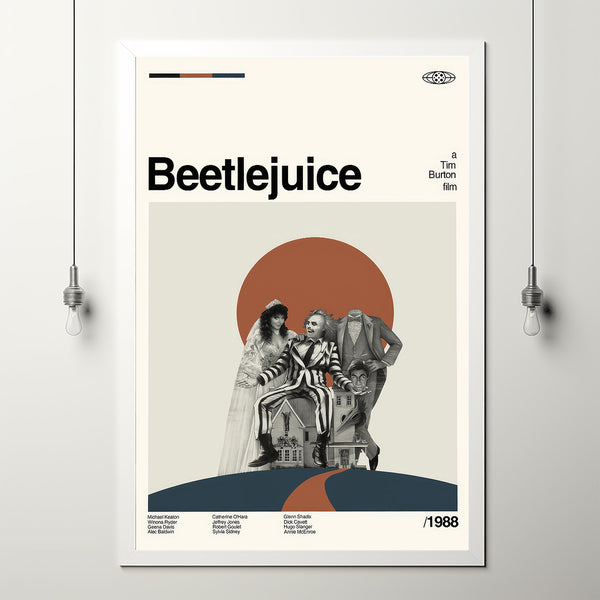 Beetlejuice Movie, Beetlejuice Poster, Tim Burton Film, Classic Movie Poster, Retro Movie posters, Minimal Movie Art, Modern Vintage