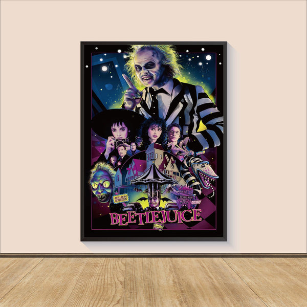 Beetlejuice Movie Poster Print, Canvas Wall Art, Room Decor, Personalized gift, Wall Art Print, Art Poster For Gift, Movie Print 24x36“ 1586699940