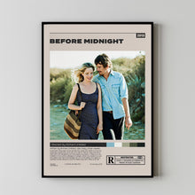 Before Midnight Poster,Richard Linklater Groeningen, Minimalist Movie Poster