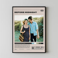 Before Midnight, Richard Linklater, Minimalist Movie Poster