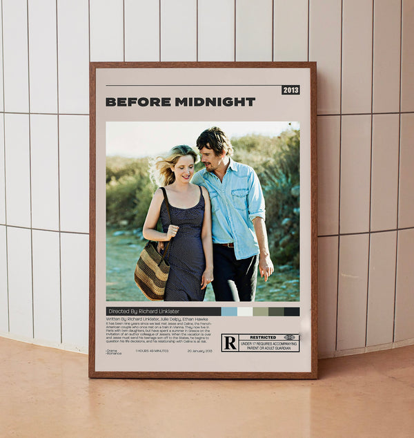 Before Midnight, Richard Linklater, Minimalist Movie Poster