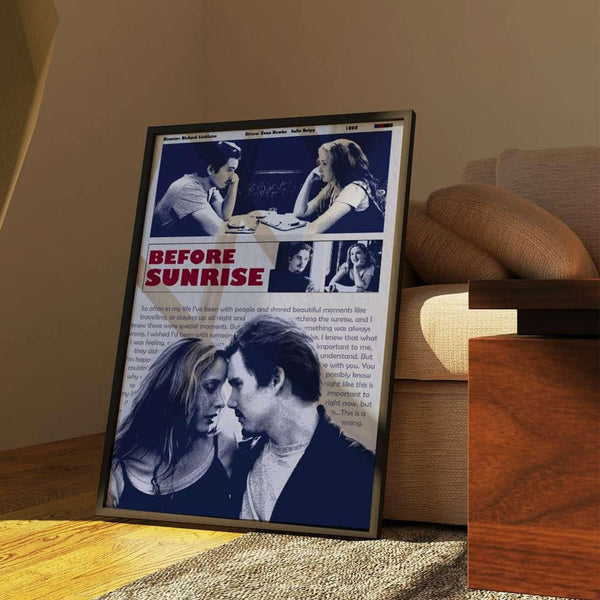 Before Sunrise Poster  Movie Poster  Vintage Wall Art   Aesthetic Print 1659378734