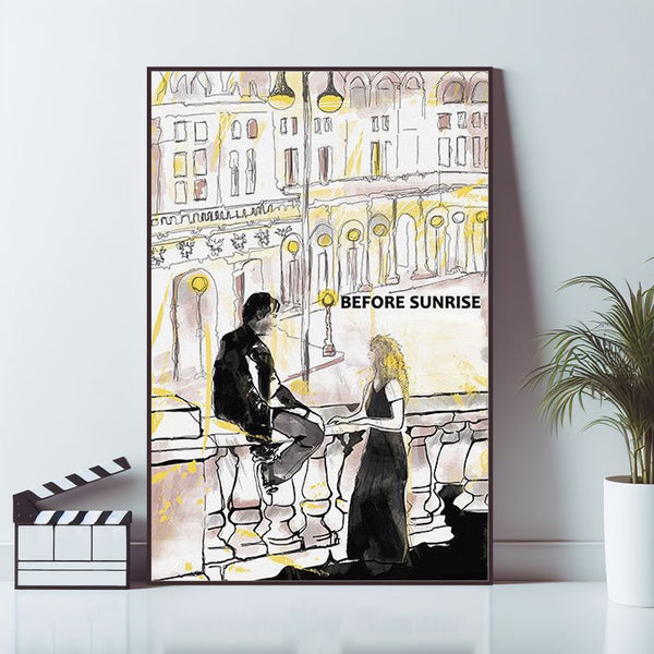 Before Sunrise, Movie Poster, Wall Art Prints, Art Poster, Canvas Material Gift, Keepsake, Home Decor, Live Room Wall Art 1591878721
