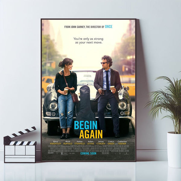Begin Again, Movie Poster, Art Poster, Canvas Material Gift, Keepsake, Home Decor, Live Room Wall Art 1610461489