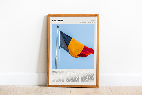 Belgium Flag Print Europe Brussels Wall Art Poster Belgium  Poster  Poster  Poster  Art Gift 1690258270