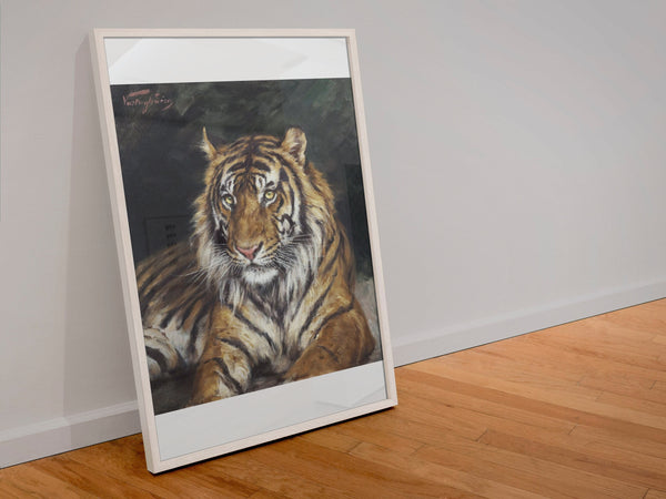 Bengal Tiger Wall Art Vintage Print Portrait Oil Painting Wall Art South Vintage Poster Fine Art  Poster  Art Gift 1560045925